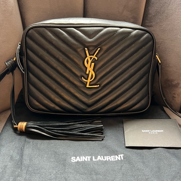 Yves Saint Laurent Handbags - YSL camera bag quilted with gold hardware